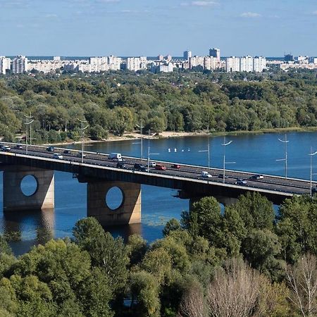Exquisite Panoramic Views Apartment Dnipro Embankment Київ Екстер'єр фото