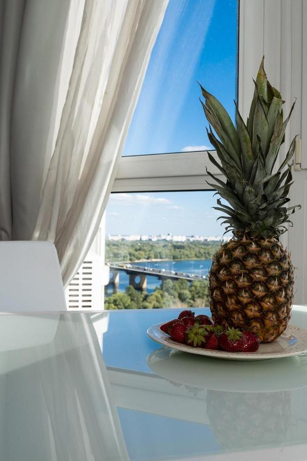 Exquisite Panoramic Views Apartment Dnipro Embankment Київ Екстер'єр фото